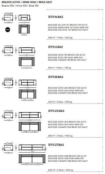 Sancal 2-х местный кожаный диван Mousse sun-id-1458871 - Вид №13