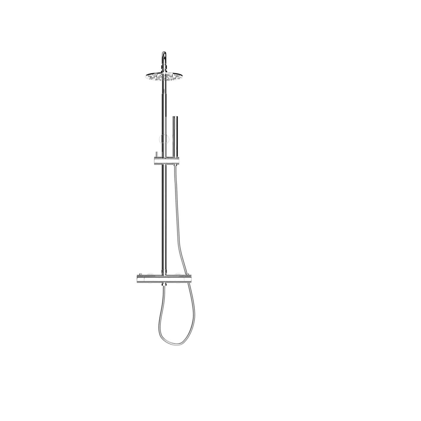 D425-B Термостатический двухпозиционный душ с лейкой Duten 