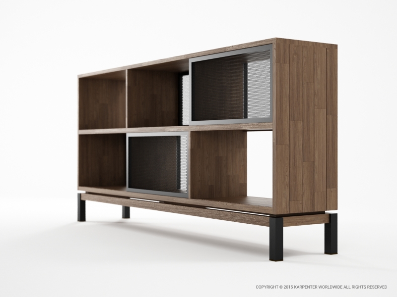 341_683 Комод 4 раздвижные двери 6 отсеков Karpenter Color BeBop - Вид №3