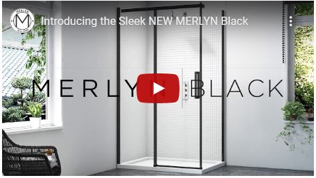 Дверь душевая для установки с боковой панелью BLKH900REC Merlyn Black Черный  - Вид №4