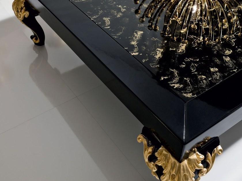 Modenese Gastone Квадратный лакированный журнальный столик Minimal baroque 42608 - Вид №1