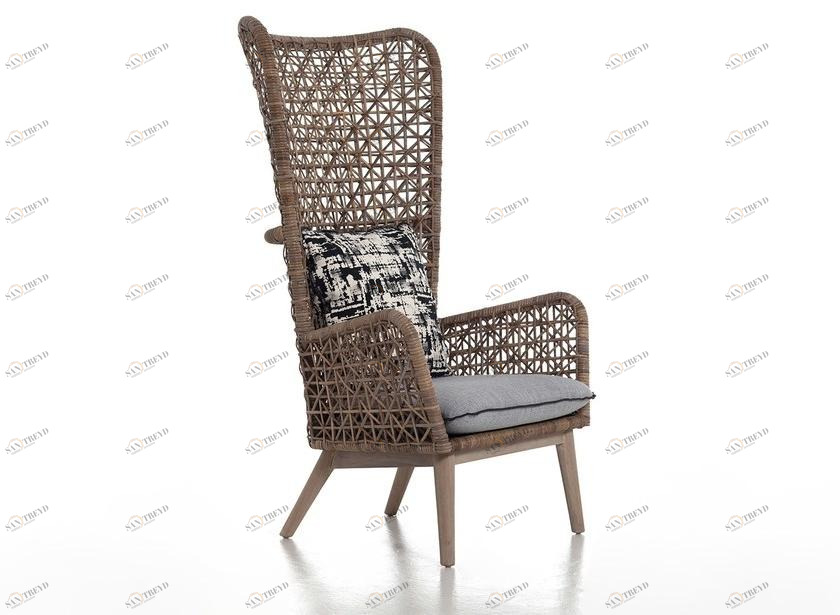 Gervasoni Кресло Bergere из ротанга Inout sun-id-1366926