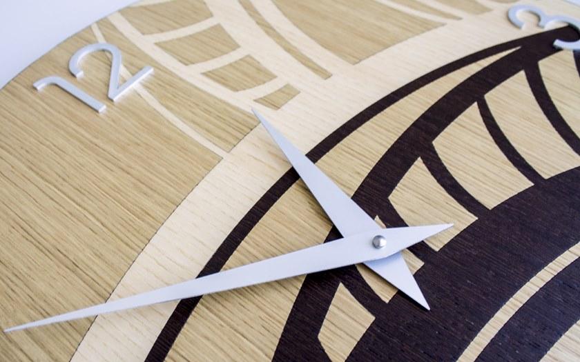 LIGNIS® Настенные часы из инкрустированного дерева Dolcevita abstract 10.002 / 10.080 - Вид №3