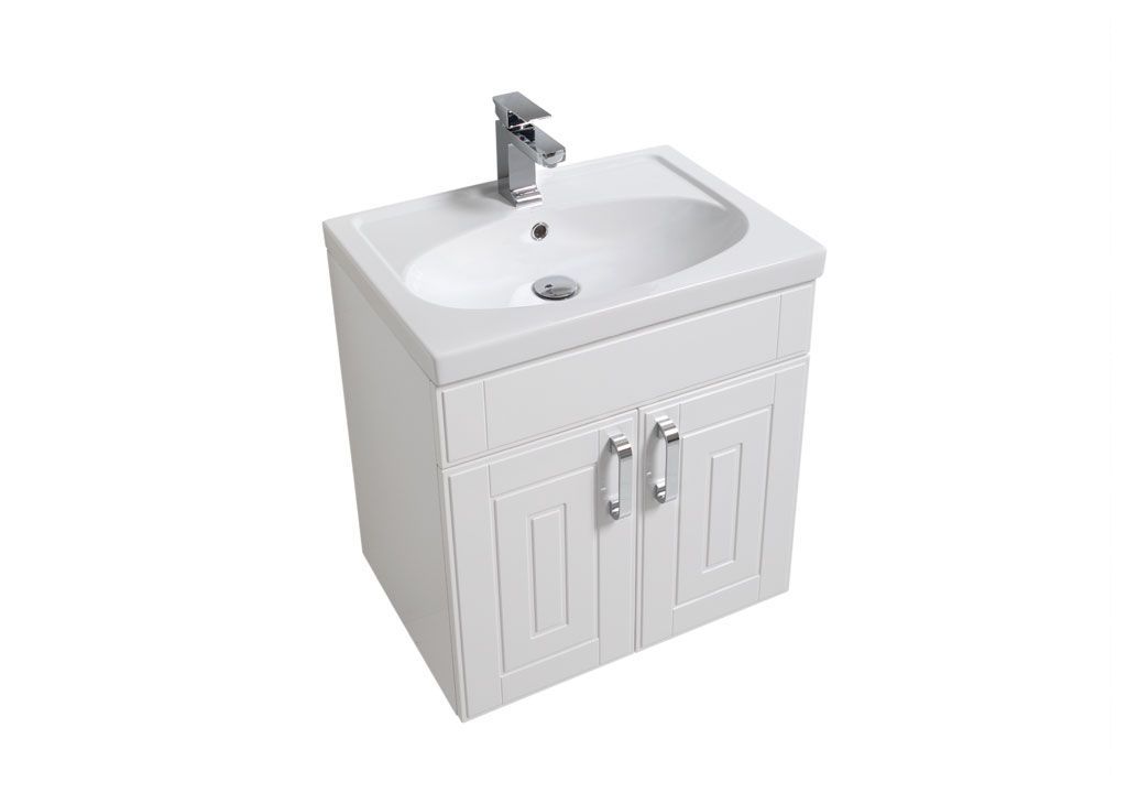 Мебель для ванной Aquanet Рондо 60 белый (2 дверцы, зеркало камерино) 00195700 - Вид №3