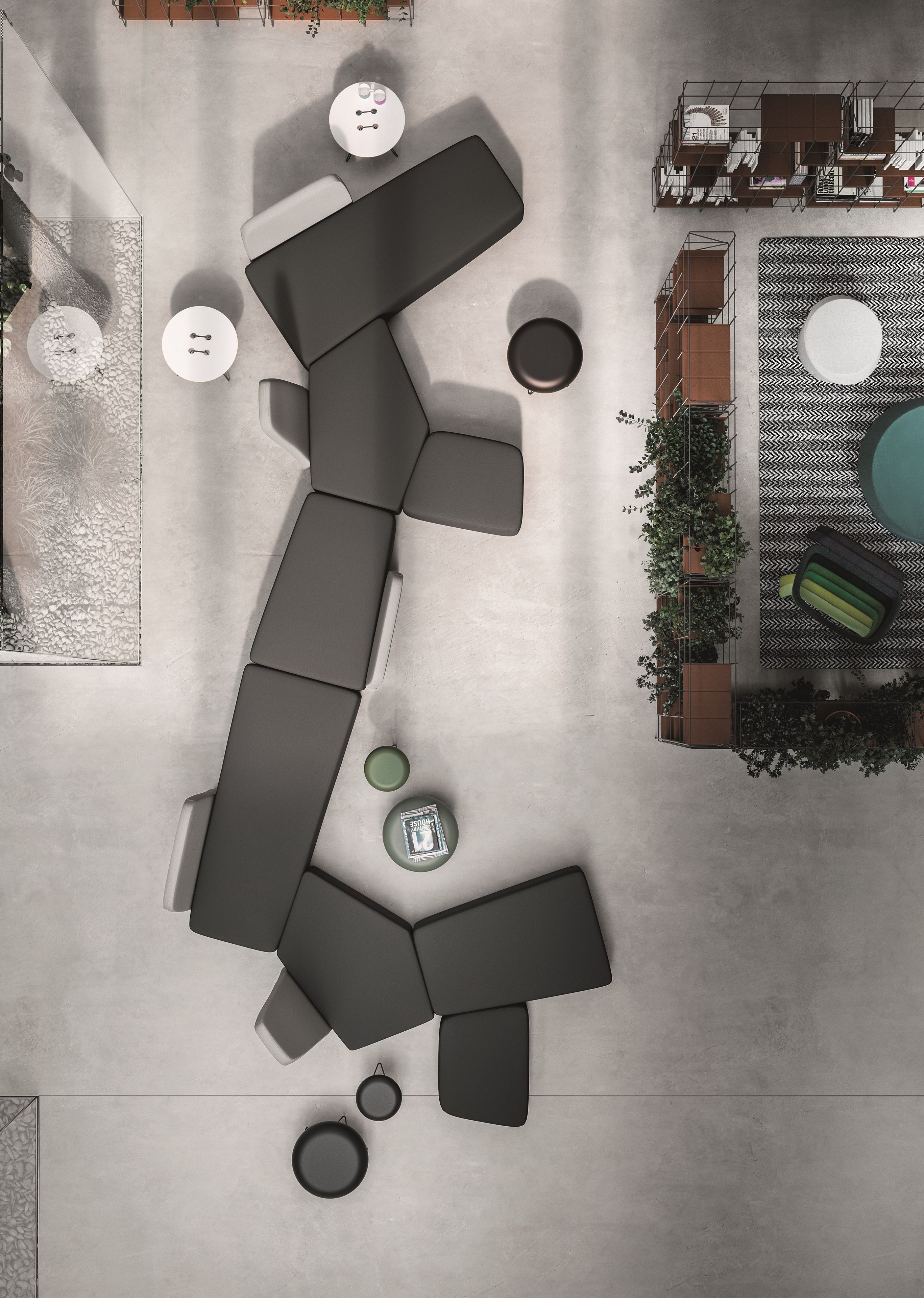 Лакированный низкий круглый журнальный столик Casamania & Horm Twine T ARCH-00127307 - Вид №3