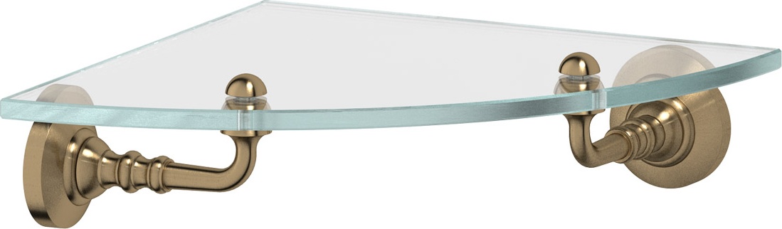 STI 518 Полка угловая с держателями 22 cm 3SC STILMAR ANTIQUE BRONZE Treesseci 3SC