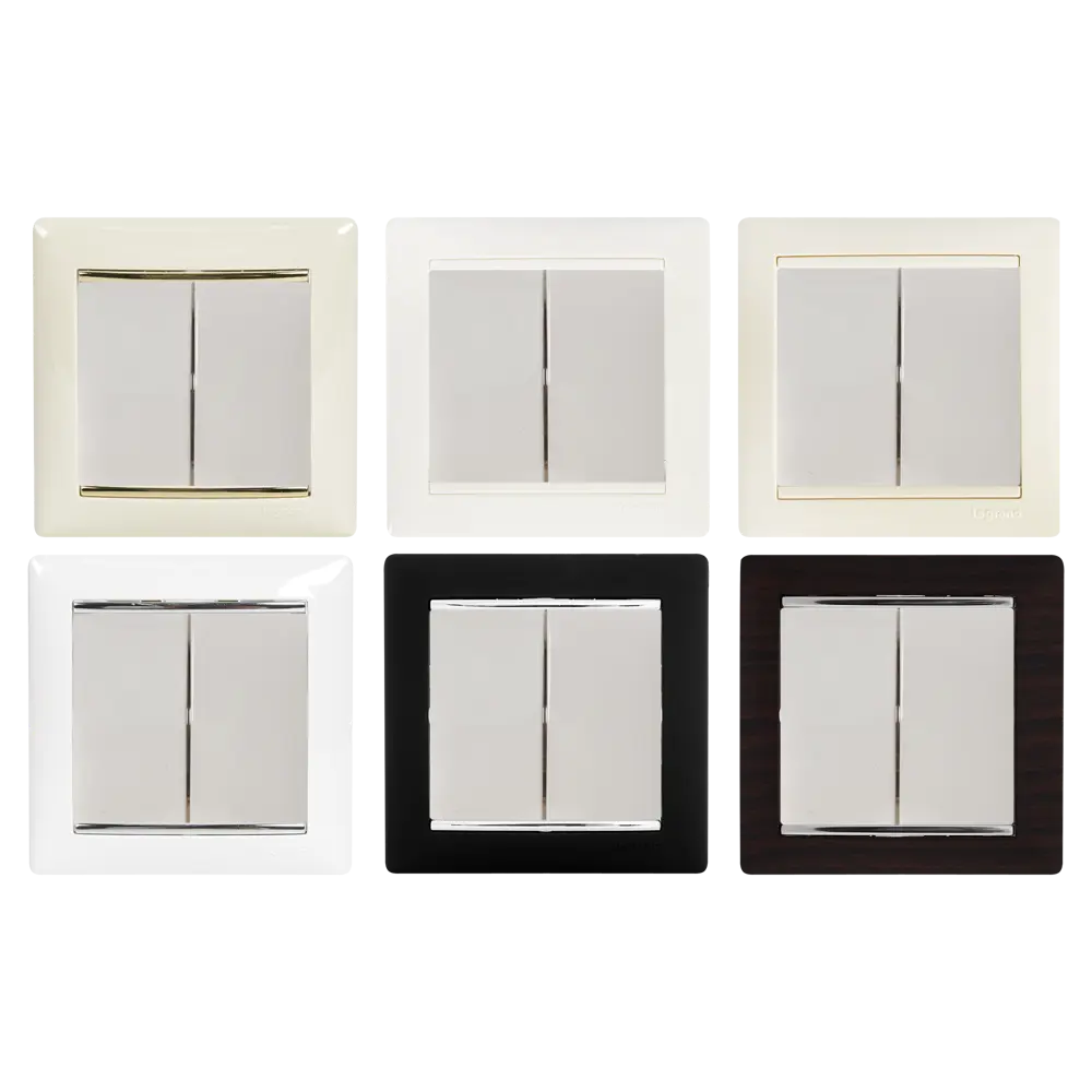 Выключатель двухклавишный Legrand Valena Classic белый для скрытого монтажа 10320403 STLM-1102316 - Вид №1