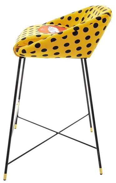 Seletti Высокий табурет из ткани со спинкой Seletti wears toiletpaper 16167 - Вид №2