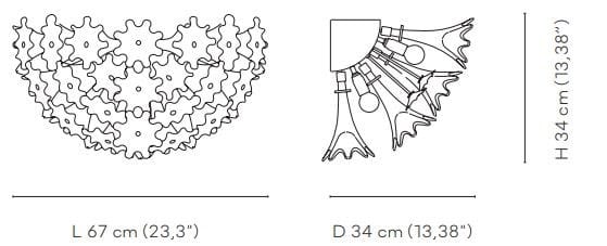 Настенный светильник из дутого стекла VENINI Esprit ARCH-00142829 - Вид №2