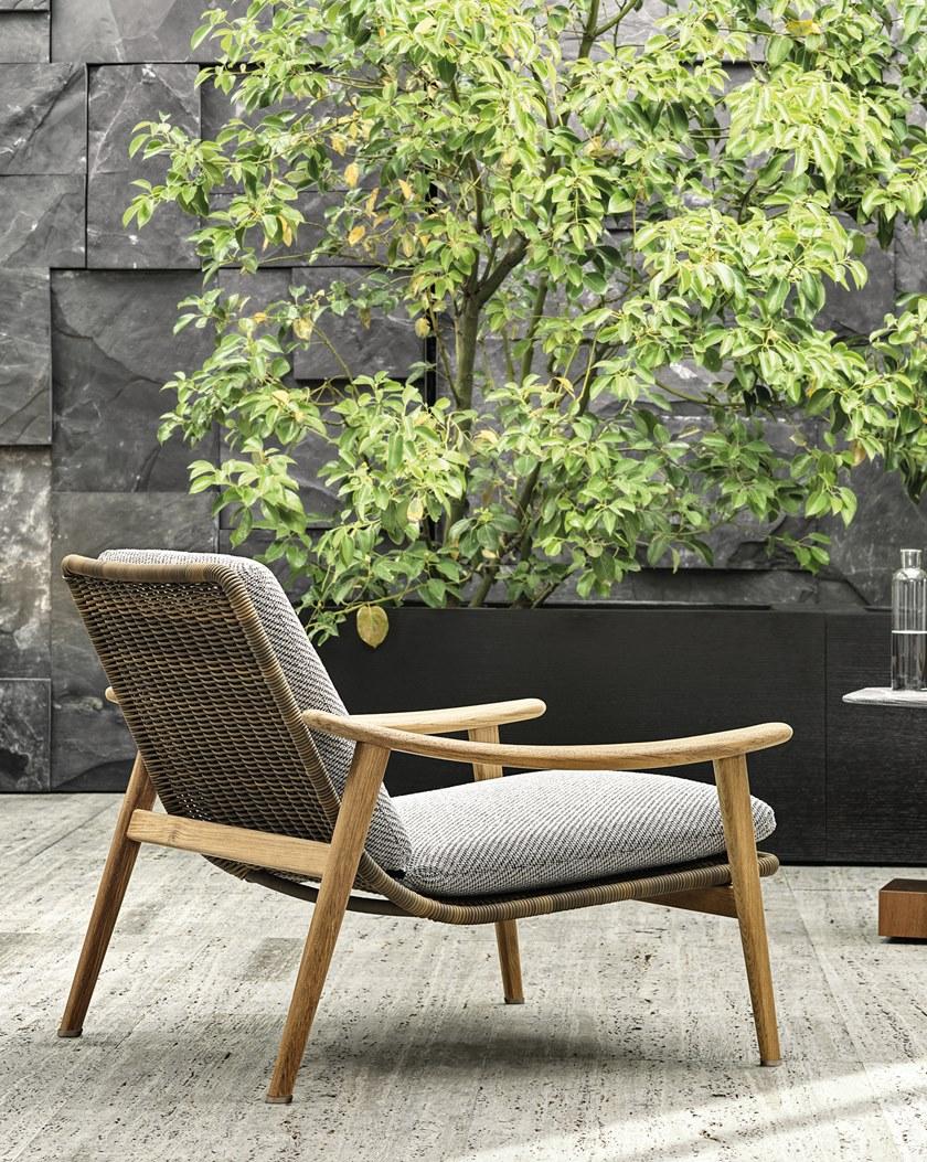 Minotti Садовое кресло из тика с подлокотниками Fynn outdoor sun-id-1456154 - Вид №3