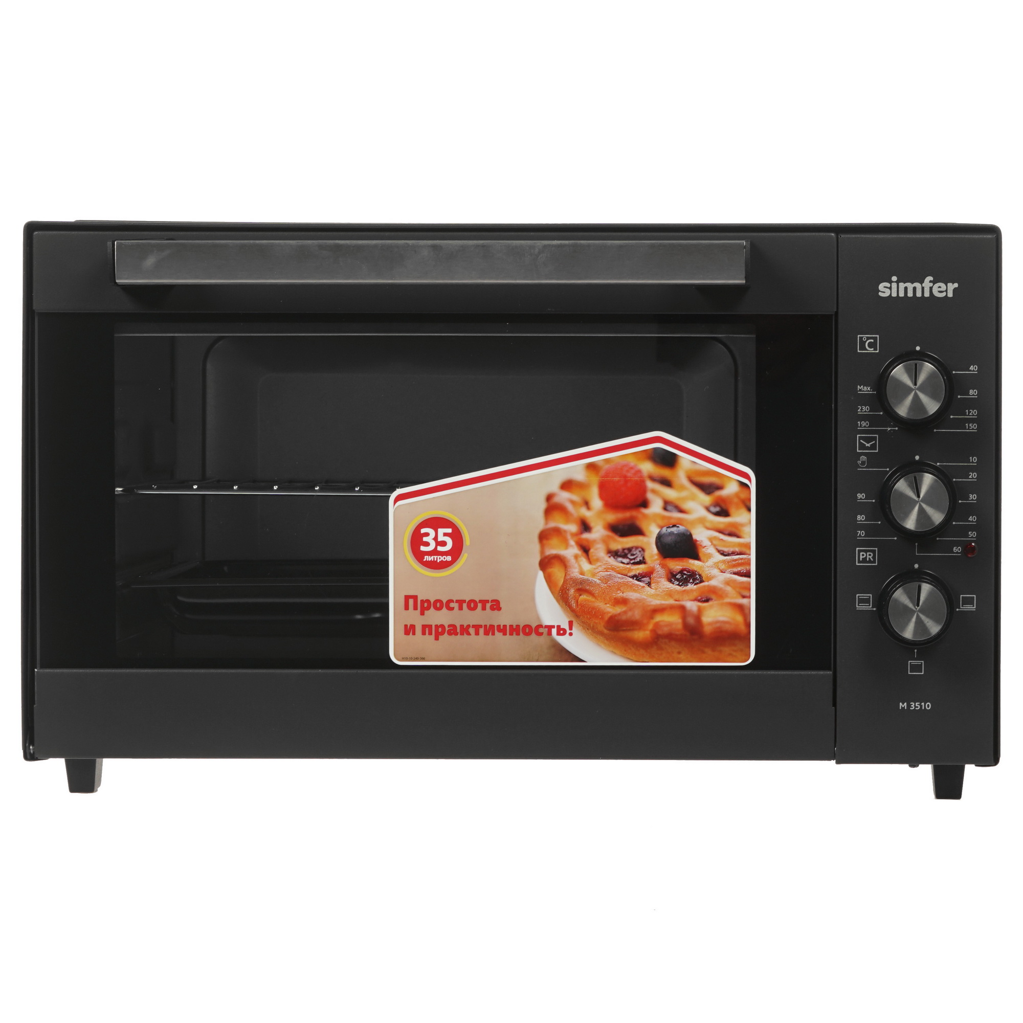 1138444 Мини-печь Simfer M3510 черный STDN-0063990
