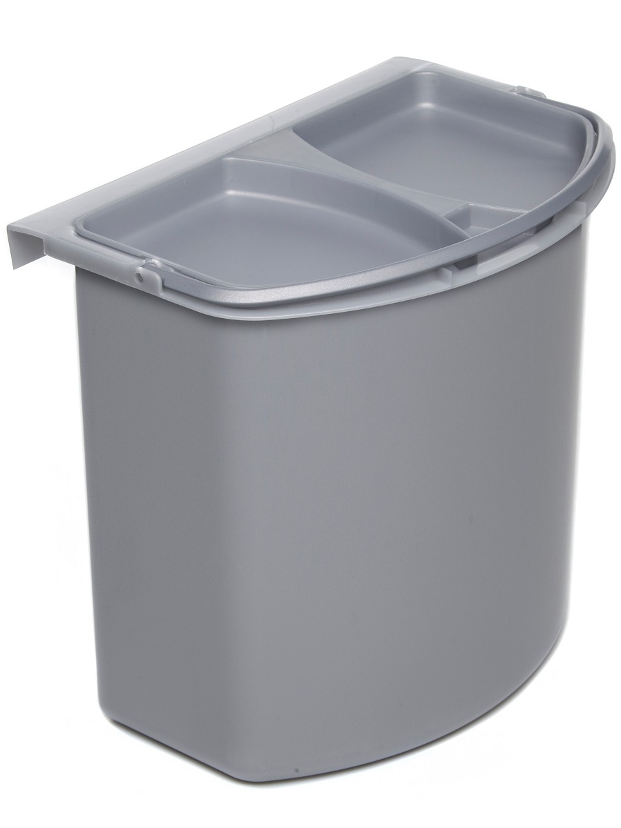 Контейнер для мусора на дверцу Theta 7 Metallic Grey NAVAKO 10022