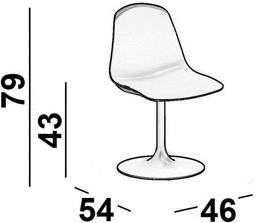Luxy Вращающееся кресло с кожаной обивкой и креплением к земле Epoca sun-id-1503735 - Вид №1
