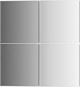 BY 1426 Зеркальная плитка с фацетом 5 mm - комплект 4 шт EVOFORM Refractive