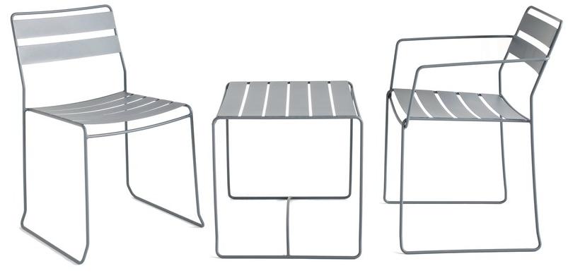 iSimar Садовый стул из стали с подлокотниками Portofino 8002 - Вид №4