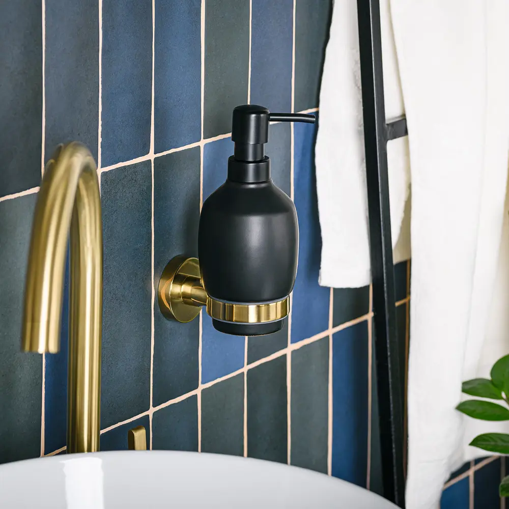 Дозатор для жидкого мыла Moroshka Oro Nero цвет чёрный/золотой STLM-2100588 - Вид №6