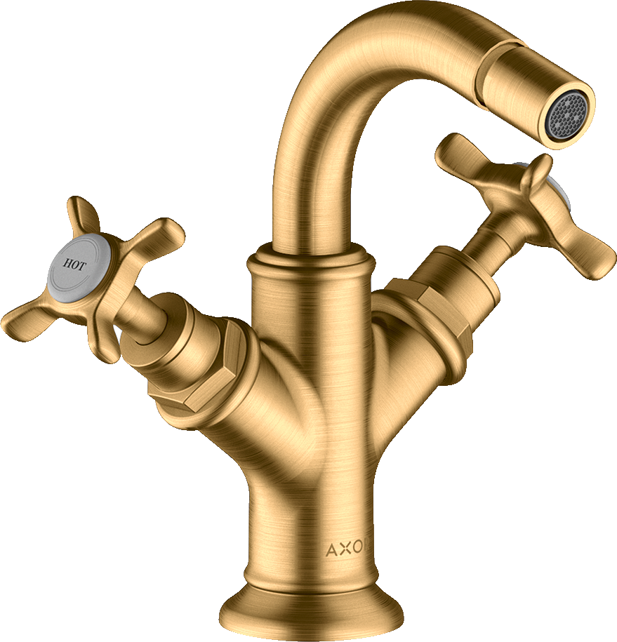 16520950 Смеситель для биде, 2 ручки, крестообразные ручки и сливной гарнитур AXOR MONTREUX