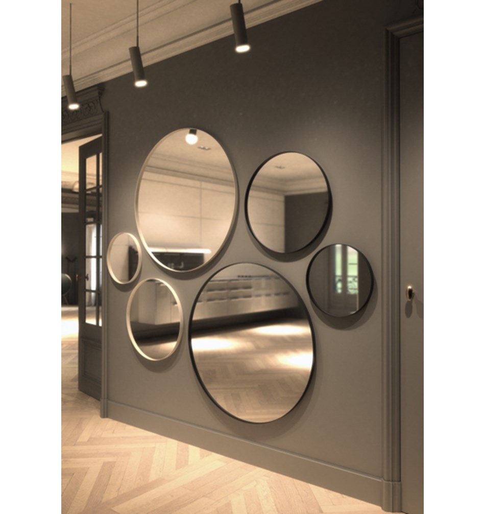 FROST Зеркало круглое 4134, Ø40cm » белое Алюминий Белый U4134-W  - Вид №3