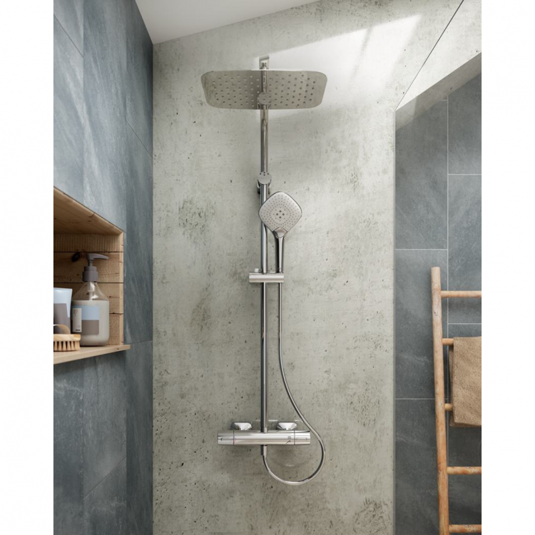 A6986AA Душевая система с термостатическим смесителем Ideal Standard IDEALRAIN LUXE CUBE EVO JET  - Вид №2