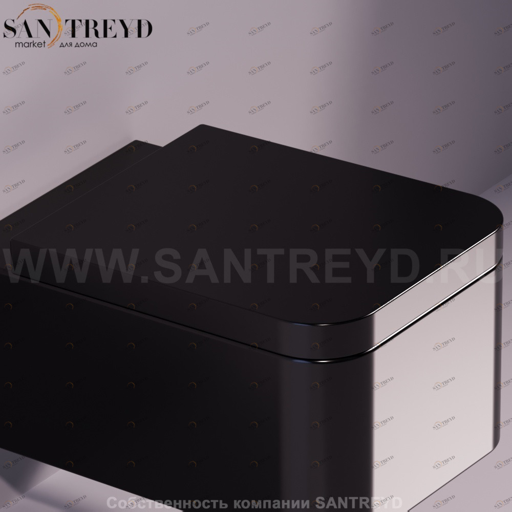 FL28D03NEROCR Крышка сиденье для унитаза Simas Flow