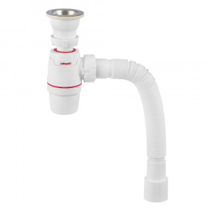 30987075 Сифон WIRQUIN NEO с выпуском 1?х40мм и гофротрубой () Raiber