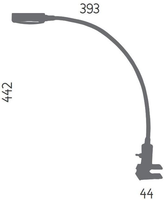 Aromas del Campo Настольная светодиодная лампа с гибким кронштейном Square S1161 - Вид №2