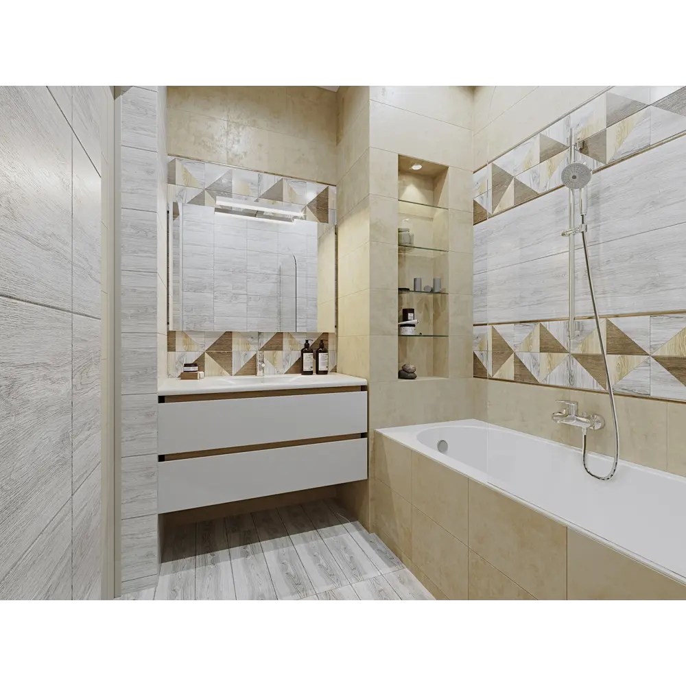 Керамогранит Wood «Гео» 60x15 см, 4 шт BELANI STLM-2001061 - Вид №3