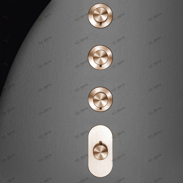 Термостат для душа HIRO HIR56R розовое золото Radomonte