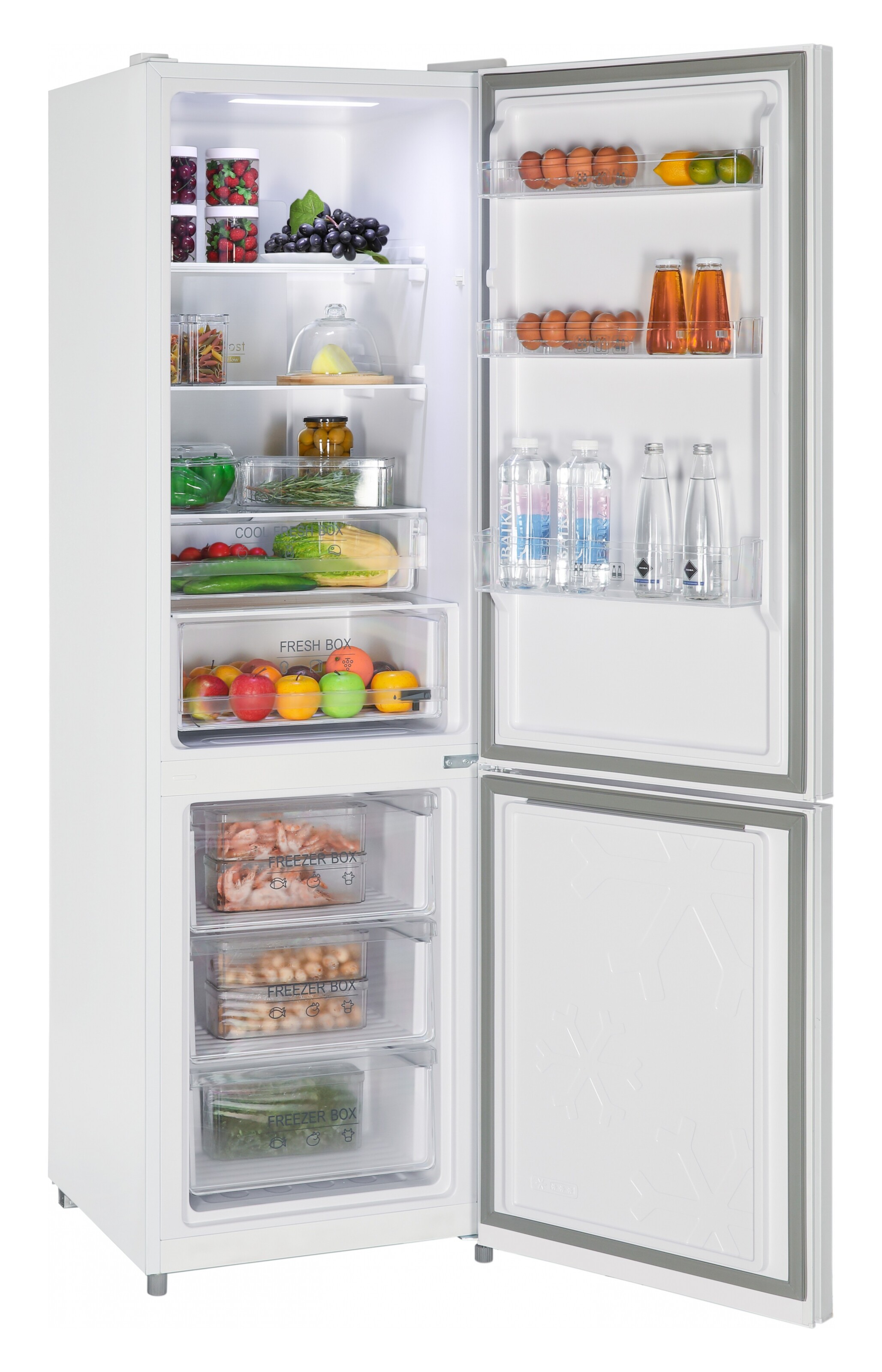 9069206 Холодильник с морозильником   Nordfrost RFC 390D NFGW белый STDN-0013521 - Вид №1