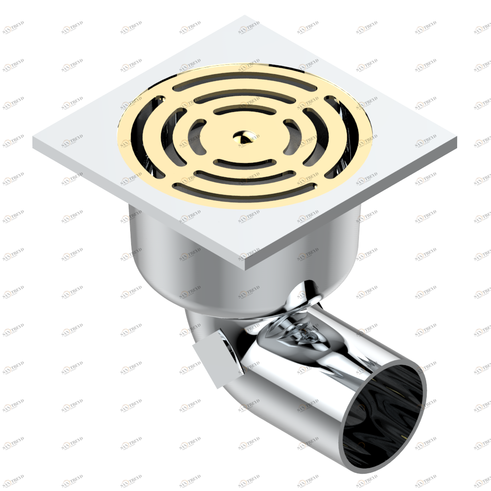 G00-7640/01 Трап квадратный с сифоном 100 мм x 100 мм Thg-paris прочие артикулы THG Хром/золото G00-7640/01 CAT.A