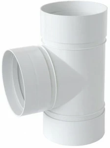 First Corporation Абс "т" фитинг для круглых труб La ventilazione Crt125b