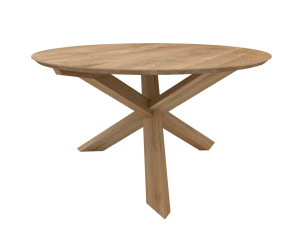 Круглый обеденный стол из массива дерева