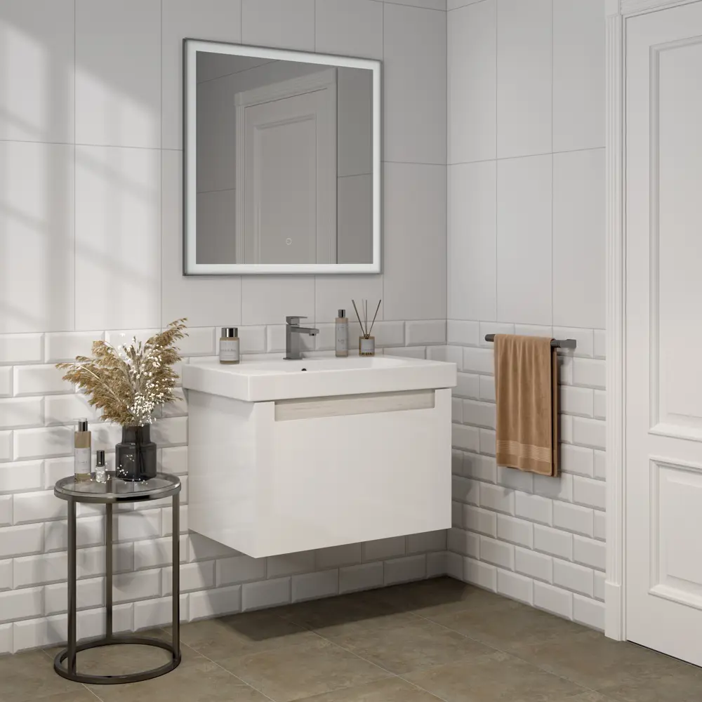 Плитка настенная Kerama Marazzi Полюс 29.5x59.5 см 1.26 м² цвет белый матовый 82419564 STLM-2098326 - Вид №7