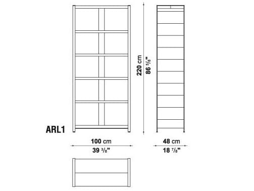 Книжный шкаф из массива дерева Maxalto Геракл ARCH-00041807 - Вид №3