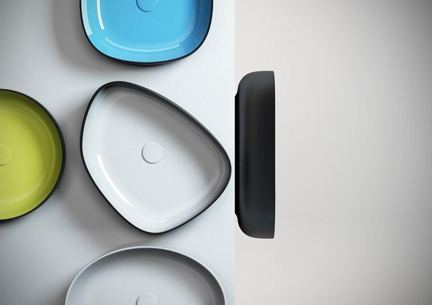 Met42600 Накладная раковина на столешницу  овальная Olympia Ceramica METAMORFOSI - Вид №3