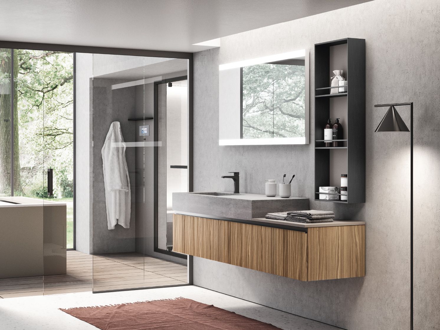 Подвесной умывальник с ящиками Gruppo Geromin Elite ARCH-00069649