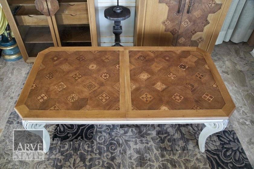 Arvestyle Раздвижной прямоугольный деревянный стол для гостиной Parquet sun-id-1494191 - Вид №2