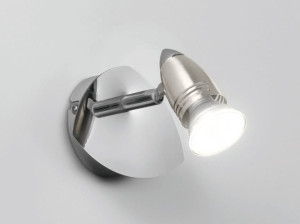 Хромированный металлический настенный светильник / потолочный светильник