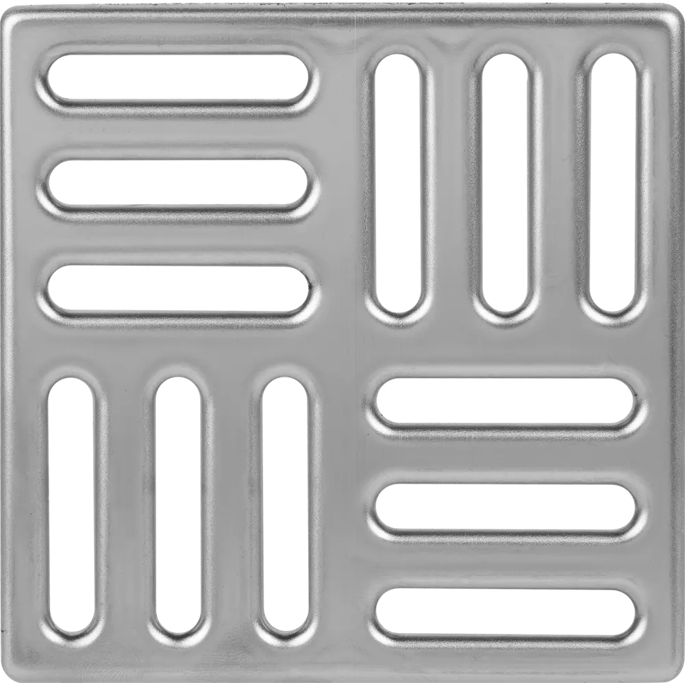 Решетка для душевого трапа АНИ пласт 100x100 мм из нержавеющей стали 84229941 STLM-0047276 - Вид №1