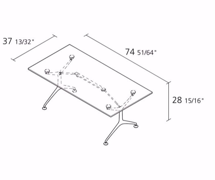 Alias Складной прямоугольный алюминиевый стол Frametable sun-id-1370034 - Вид №4