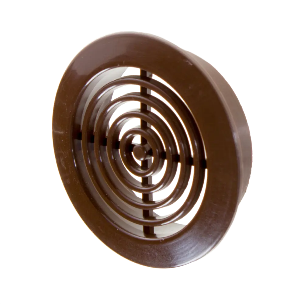 Решетка дверная вентиляционная Awenta T-73, D45 мм, цвет коричневый, 2 шт STLM-2078233