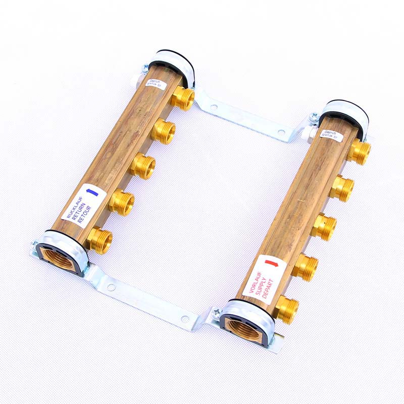 Нерегулируемая коллекторная группа HKV/A WATTS Ind 1"x3/4"ЕК 5 выходов 10004544 - Вид №1