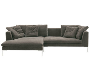 Секционный тканевый диван с полуостровом