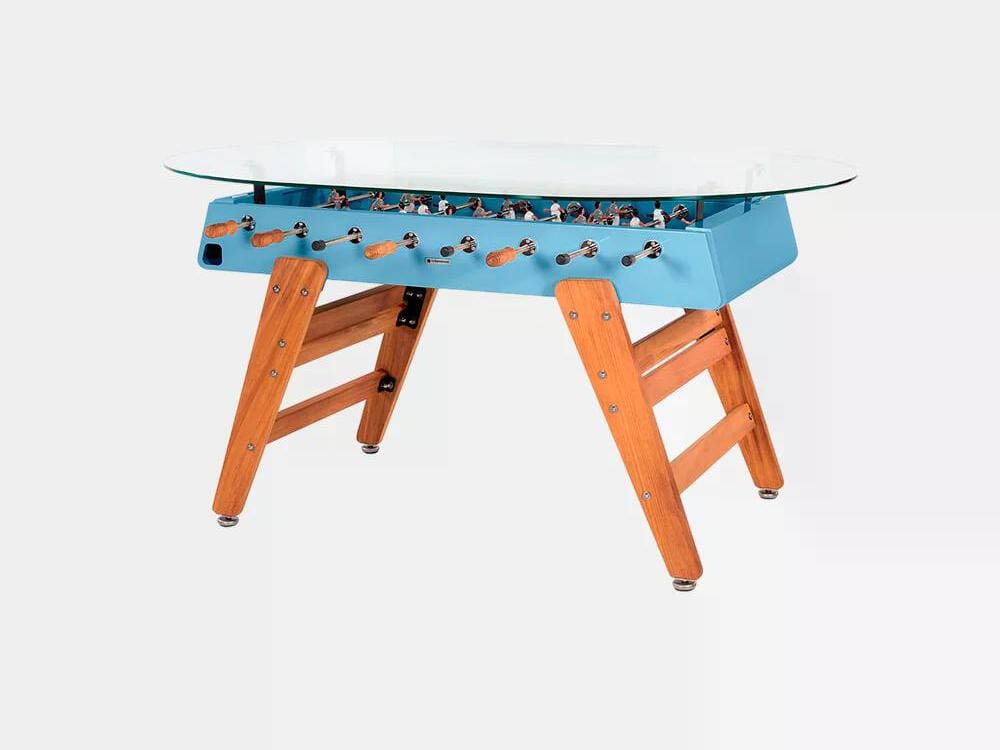 Овальный обеденный стол из стали и ироко со стеклянной столешницей RS Barcelona RS3 WOOD ARCH-00034979 - Вид №23