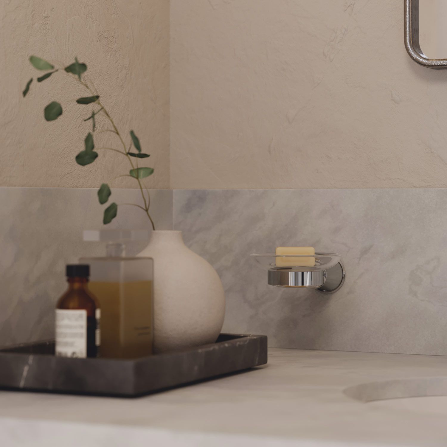 Настенная мыльница из латуни и стекла OMNIRES Art Line ARCH-00075051 - Вид №3