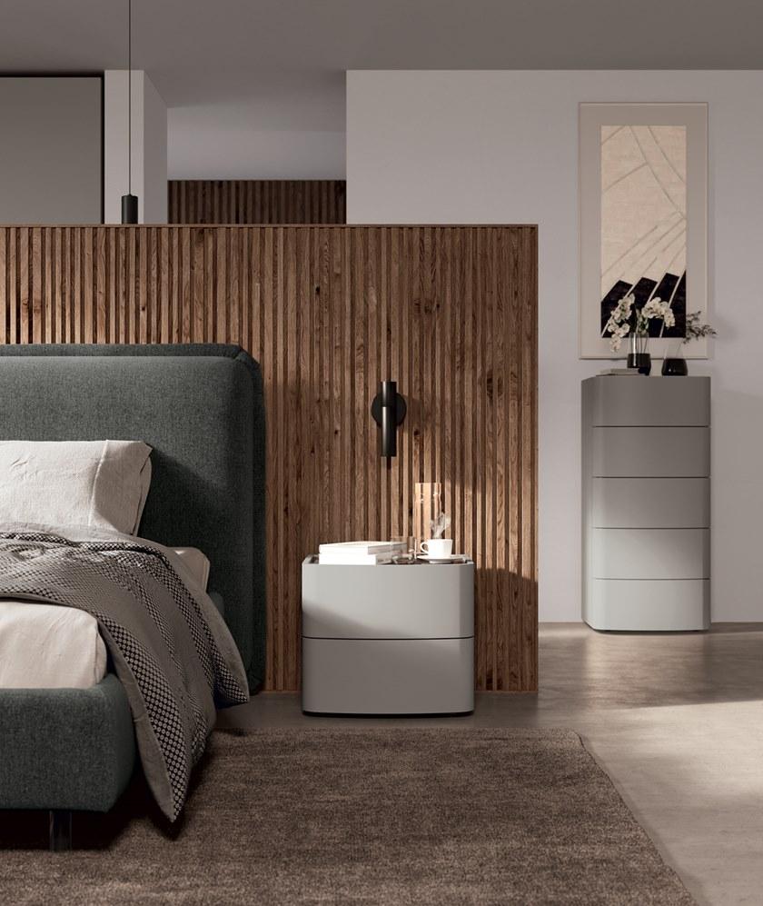 Febal Casa Лаковая прикроватная тумба с ящиками Marlene sun-id-1441840 - Вид №5