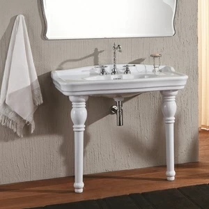 8211 Подвесная раковина настенная овальная Olympia Ceramica IMPERO STYLE белая