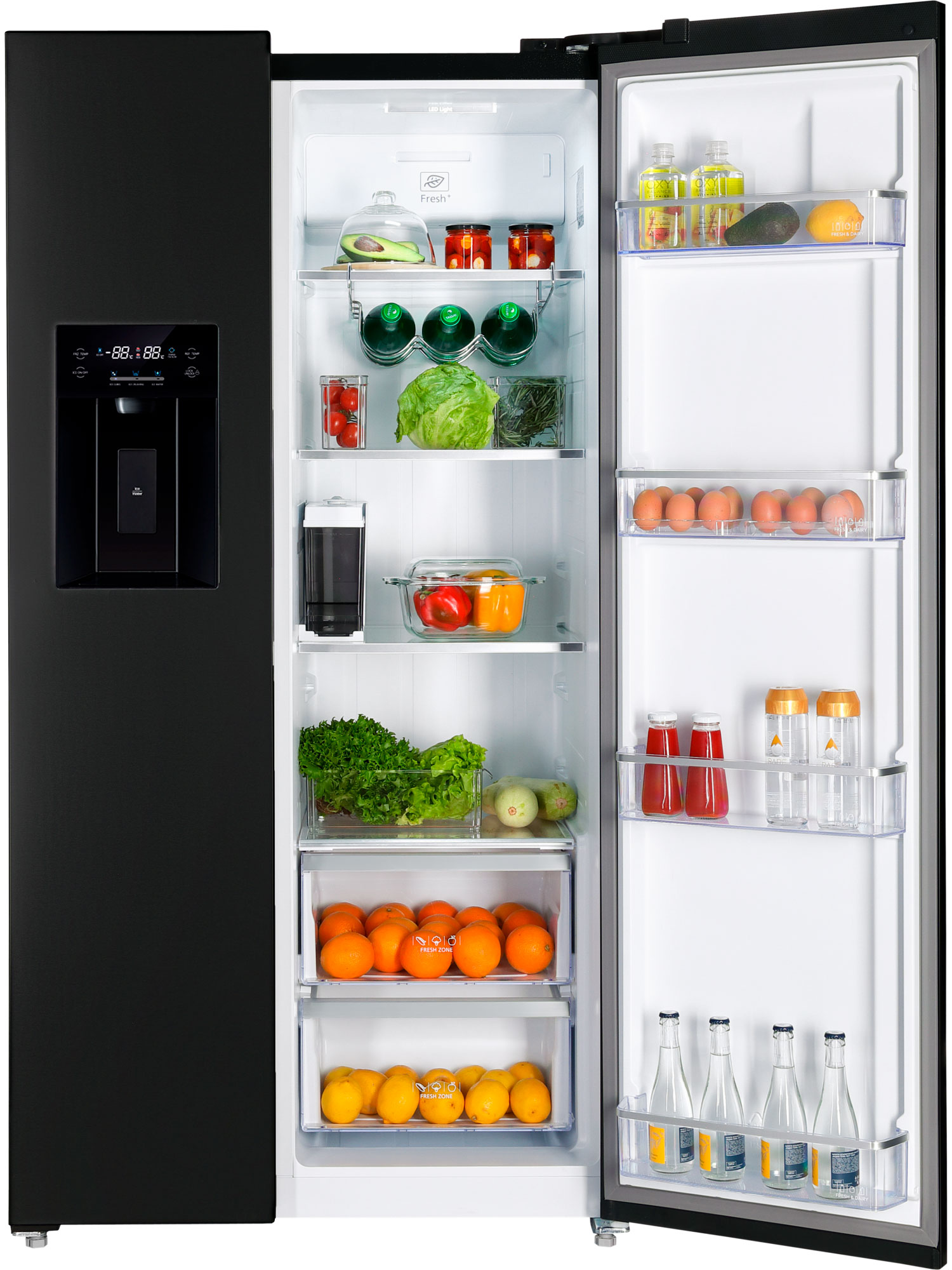 9168756 Холодильник Side by Side   HIBERG RFS-655DX NFB inverter серый STDN-0033550 - Вид №1