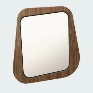 Зеркало настенное малое в темном шпоне черное Woodi WOODI ДИЗАЙНЕРСКИЕ 00-3966392 Черный