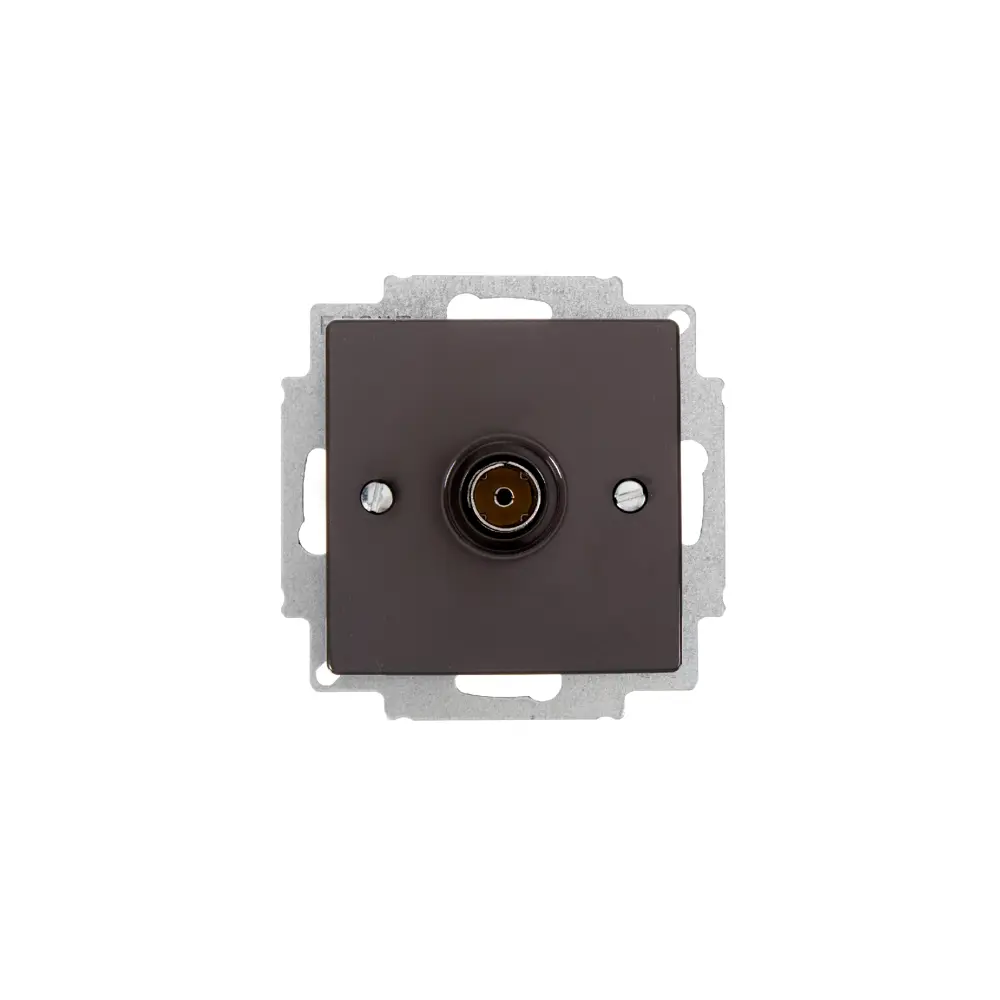 ТВ-розетка ABB BJB Basic 55 Шато оконечная цвет черный 14303141 STLM-2194181